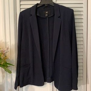 H&M navy open blazer